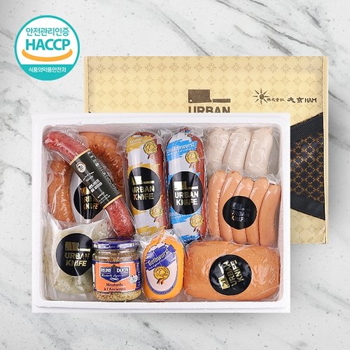 [(주)대경햄][바로배송][웰굿][한돈]독일식 수제햄 소시지 선물세트 5호 2.35kg(10종,소스)