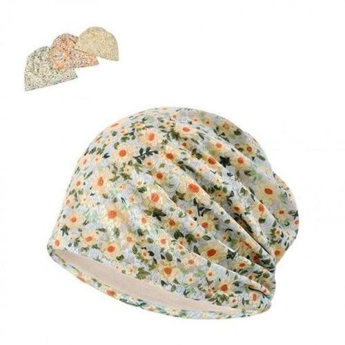 항암모자 플라워 여성 캐주얼 비니 두건 필수템 수면 얇은 식당 사계절모자 HWFH4OP5