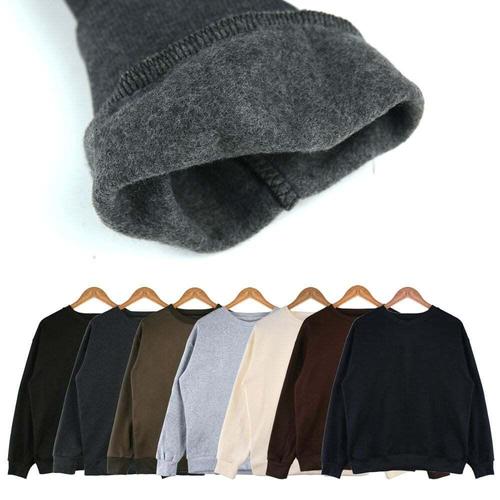 [셀럽하우스]기모안감 FISS0967 맨투맨티셔츠 겨울티셔츠 캐주얼 단색티