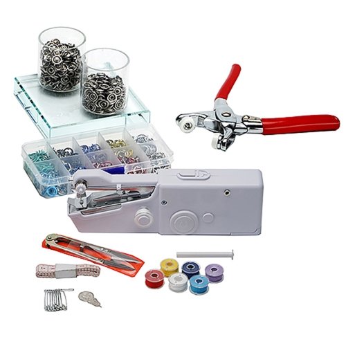 [미네픽] 드륵이와 똑딱이 미니 핸드미싱기 단추펜치 셀프수선(드륵이세트+똑딱이세트)