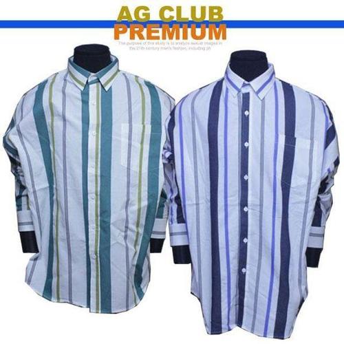 에이치플러스몰 BS 빅사이즈 샬롯 스트라이프 셔츠 남방 BW WFMGD73