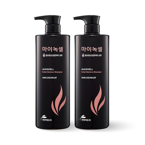 현대약품 마이녹셀 스칼프 인텐시브 탈모샴푸 960ml 2개