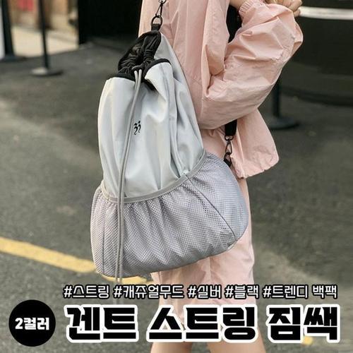 [XBIL3M34]백팩 스트링 겐트 2color 짐쌕 편한가방 나일론