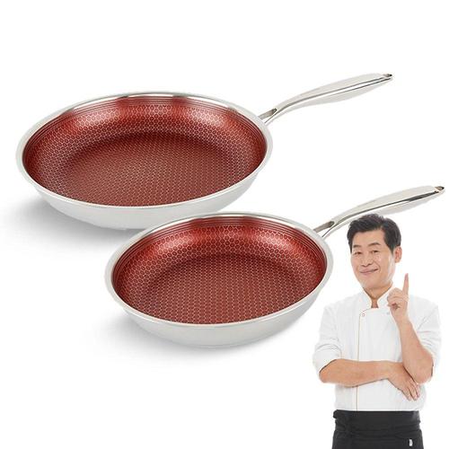 알티피아 이연복 클래딘통3중 IH 24cm 프라이팬+28cm프라이팬 (WFGIE3W)