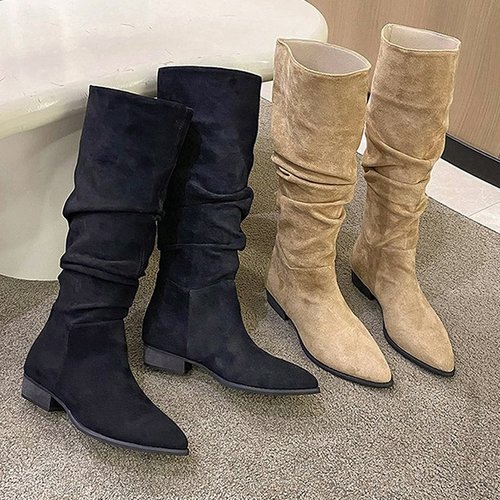 [블루밍룸] 톨비 스웨이드 롱 부츠