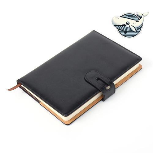 까만콩 블랙 가죽 다이어리 비즈니스 업무 메모북 WFGX4KV