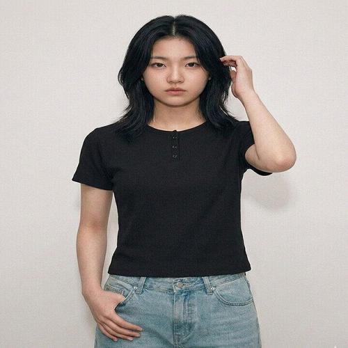[행텐틴즈]행텐틴즈 여아 슬림핏 웨일 헨리넥 반팔 티셔츠_100(14570-131-419-05)