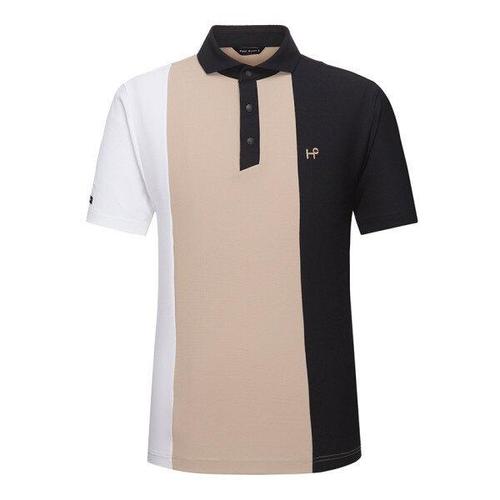 [힐크릭]남성골프반팔티 H421 남성 칼라블록 1HCTSM42091_SC