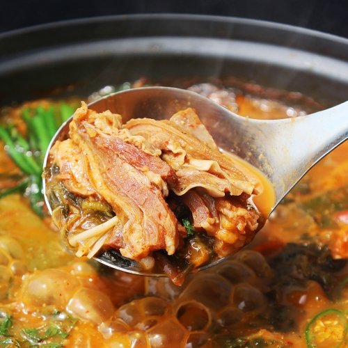 [3차완판] 잡내없는 흑염소 모듬전골 1.2kg x 4팩(12~13인분) / 삼복더위,보양식,몸보신