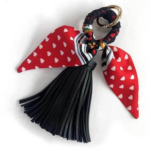셀러허브 [QN245V53]리본참 가방 장식 키링 키홀더 테슬 가방참