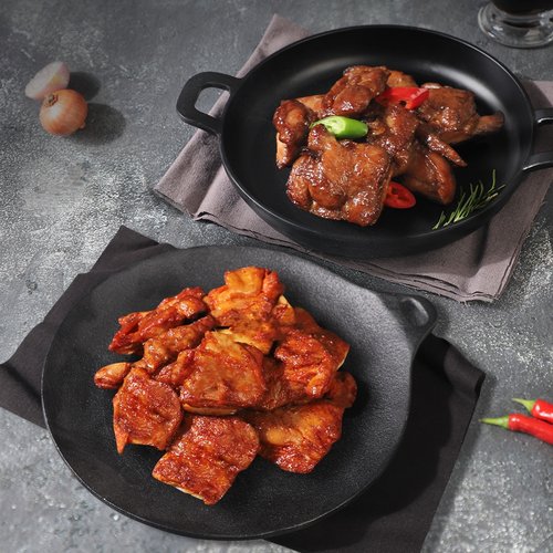 [춘천식닭갈비] 통닭다리 매운닭갈비 3팩 + 간장닭갈비 3팩 (총3.6kg대용량)