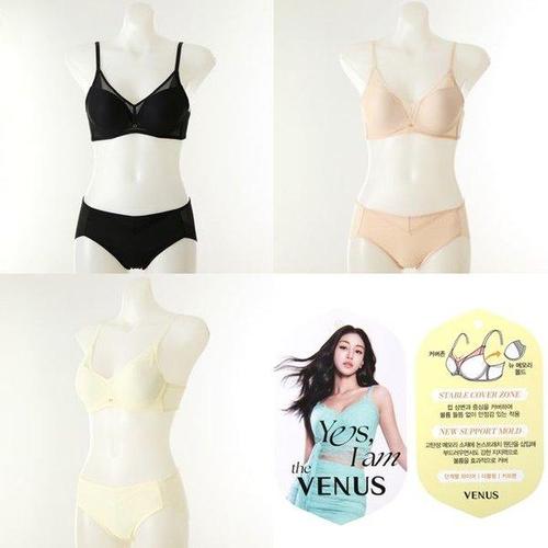 한화갤러리아㈜ 갤러리아_26SS 뉴메모리 심플 브라 AB컵+햄팬티 3종택1 VBR9006AB+VPTH