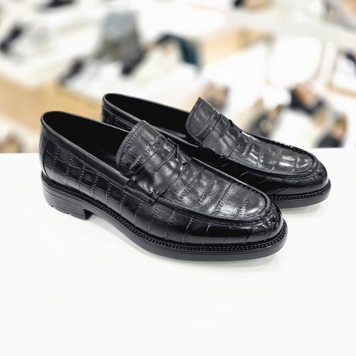 [탠디]남성 컴포트쿠션 크로커패턴 페니로퍼 TD25M061SS42K_HDD