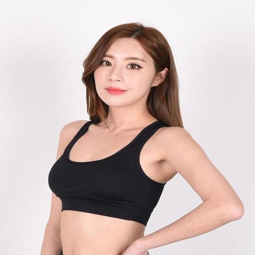 셀러허브 [RG42099U]헬스 에어로빅 요가 스포츠 X자 끈 브라탑