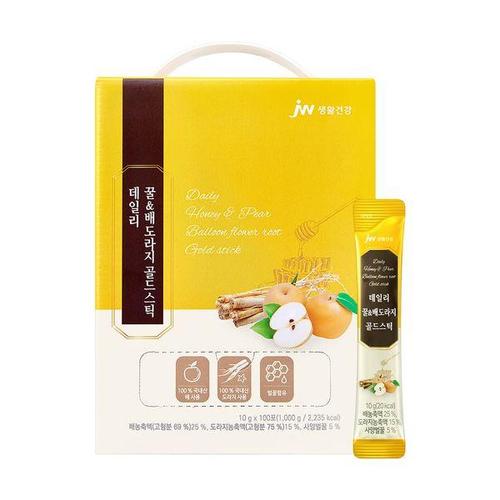 [JW중외제약]데일리 꿀&배도라지 골드스틱 100포 1박스