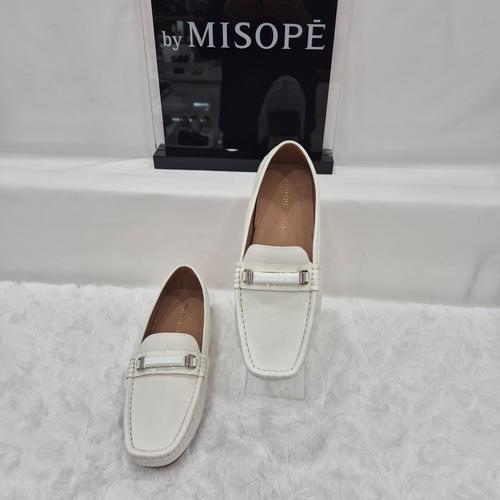 기타제조사 [미소페]By미소페 여성 클래식 메탈 포인트 로퍼 112HH439GH010 WHITE 2_JJ