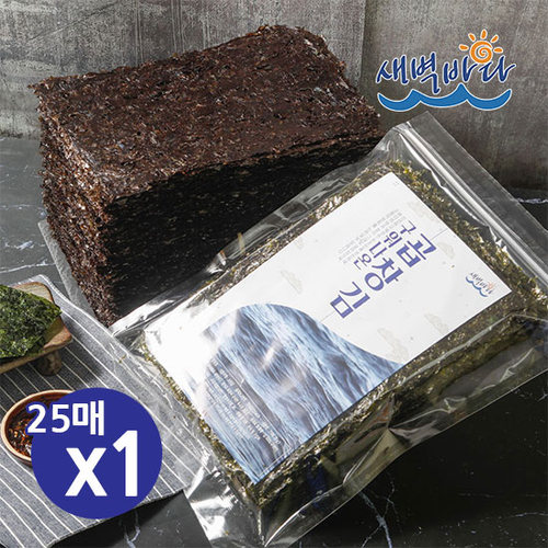 청정 완도 특산물 무조미 구워나온 곱창김 25매 x 1봉