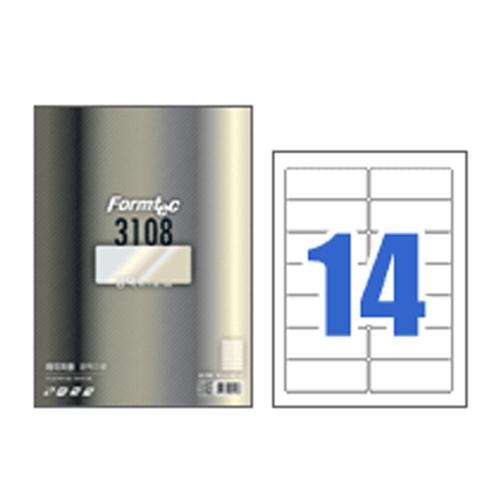폼텍 주소용 광택 라벨 LA-3108 20매 14칸