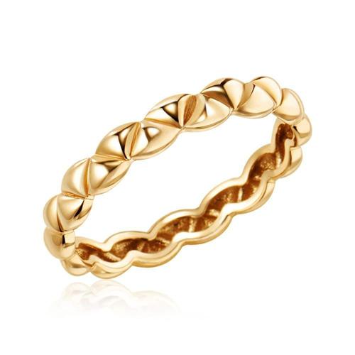 한화갤러리아㈜ 갤러리아_[모룬] 14K 골드 트라이 위브 올밴드 반지 S MOR42232