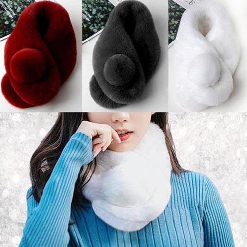 [셀럽하우스]쁘띠머플러 YDYTKCFU 자석 동그리 여자 목도리 보송보소한 소재