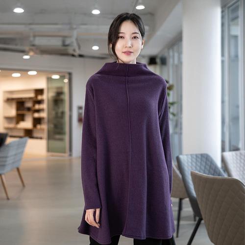 엄마옷 반폴라 롱 티셔츠 TP516229 중년여성의류/60대/70대/마담/빅사이즈/할머니옷