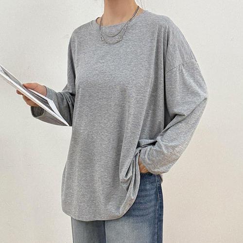 (주)강물처럼 아이우먼 라인패턴포인트티셔츠 BAV326M601 빅사이즈