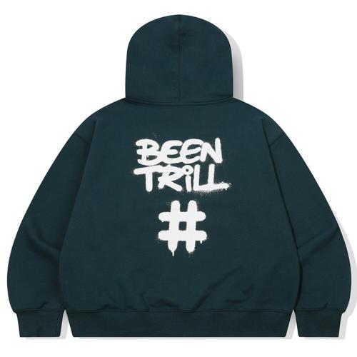 [빈트릴][빈트릴] 스프레이 해시태그 후드 그린 BA253HM005GE_IC