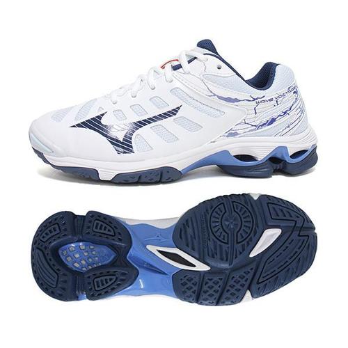 [미즈노][280 290mm]미즈노 웨이브 볼테이지 남여공용 화이트 네이비 V1GA2160-22