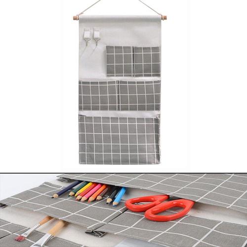 다용도 소품 정리 벽걸이 걸이형 주머니 포켓 수납함 [WC259FC]