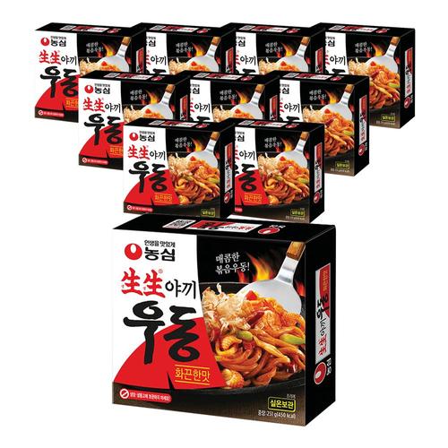 [아지노모도농심푸즈㈜]농심 생생야끼우동 화끈한맛 250g X 10개
