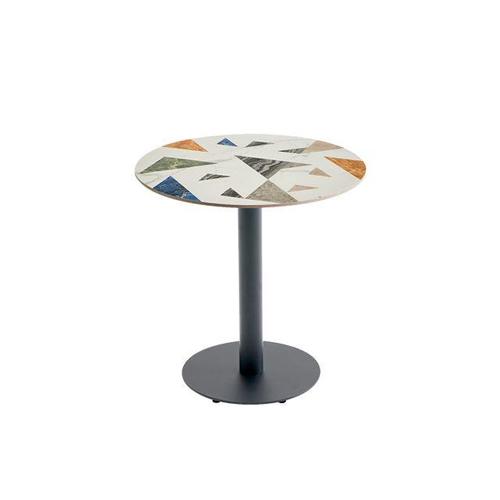 CZ4380 세라믹 원형 테이블 블랙스틸 600 1color (WC1DC3F)