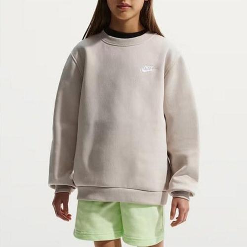 [나이키]나이키키즈긴팔티 SQJ FD3006-236 NSW CLUB 주니어 플리스 기모 맨투맨