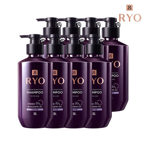 려 자양윤모 9EX 탈모증상전문케어 샴푸 400ML 8입 BOX 기획 (옵션)