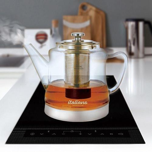 이탈리아노 인덕션 전용 유리포트 1300ml WE6D909