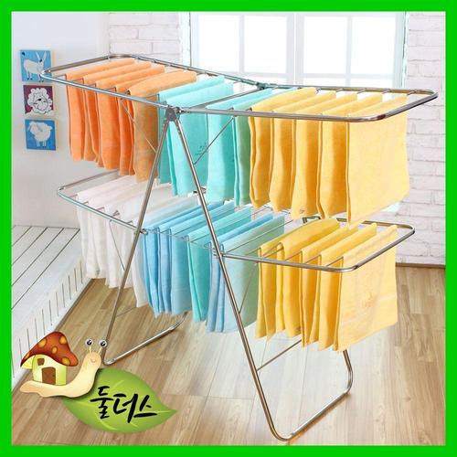 2단 올스텐레스빨래건조대 빨래대 Y형빨래건조대 베란다건조대 (WFK09TV)