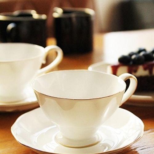 본차이나 골드라인 커피잔 2인세트 도자기 찻잔 W5A895B