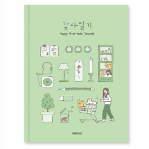 감사일기장 6개월 사용법 자문자답 일기 노트 성인 쓰기 다이어리 WFL72GT