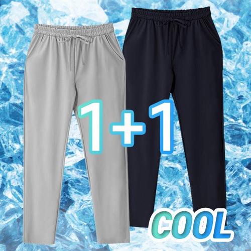 [엠엔씨][MNC] 1+1 남녀공용 NO구김아이스 밴딩바지 (MDIP167FF)