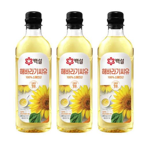 해바라기씨유 900ml 3개 (1세트)_KC