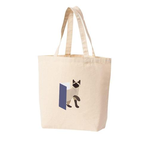 에코백 토트백 샴고양이 야옹이 CAT DOOR 다양한색상 전사이즈 WFKHENY
