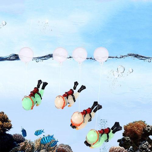 잠수부 야광 귀염 어항 장식 조경 다이버 주부 피규어 (WC9A6DB)