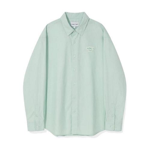 [와키왈리]와키윌리긴팔티 CQK WA2300SH01MI 와펜 긴팔 셔츠 민트