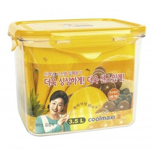 에이치플러스몰 깊은 직사각형 13호 위생 밀폐용기 3.5L 플라스틱통 (WD2EDA3)