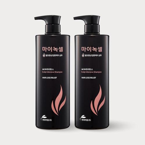 현대약품 마이녹셀 스칼프 인텐시브 탈모샴푸 960ml 2개