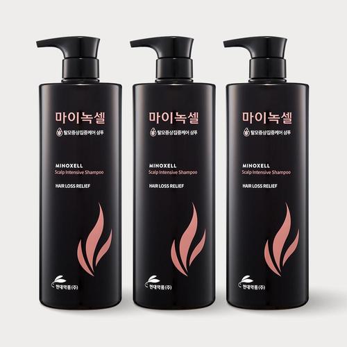 현대약품 마이녹셀 스칼프 인텐시브 탈모샴푸 960ml 3개
