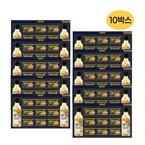 [CJ제일제당] 스팸고급유 3호 x 10박스, 스팸 클래식 200g 9개 카놀라유 50