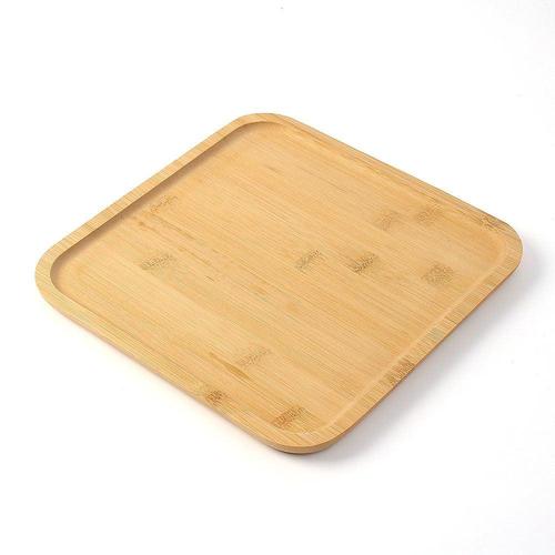 에이치플러스몰 대나무 우드 트레이 사각 손잡이 25cm WFLOR0Q