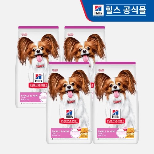 힐스 강아지사료 어덜트 스몰&미니 라이트 1.5kg x 4개_10330HG