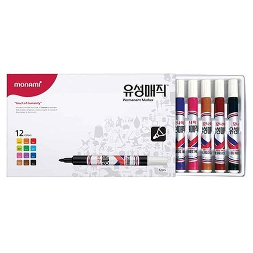 모나미 유성매직 12색세트 2.0mm (W75536B)