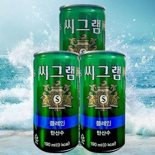 [샵앤][리미드] 씨그램 시원한 플레인 190ml x 30개 탄산수_21221468_643514